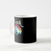 Mug Retro Alaska, AK Juneau Mountains Wildlife Moose (Devant gauche)