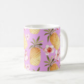 Mug Retro ananas imprimé tropical (Devant droit)