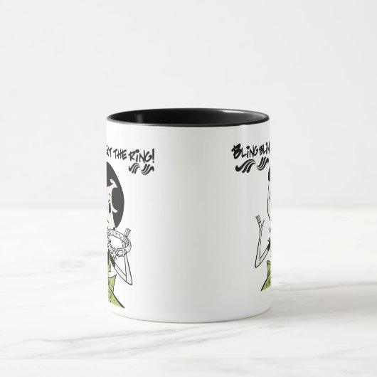 Mug Rétro anneau de Bling (Centre)