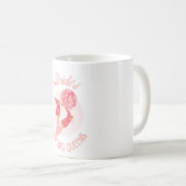 Mug Retro années 70, Reine de la danse de la mariée, E (Devant droit)