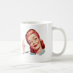 Mug Rétro annonce vintage de femme de les années 50 