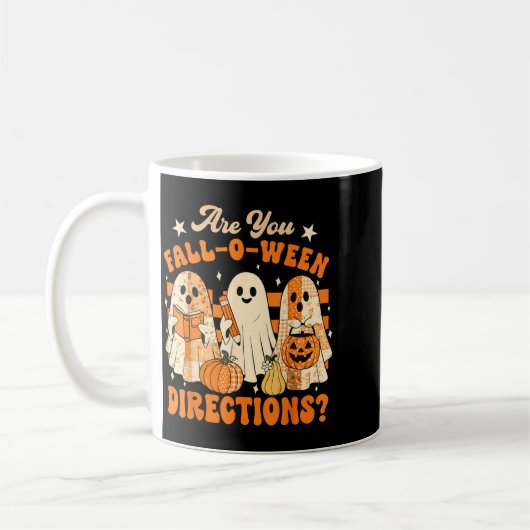 Mug Retro Are You Fall O Ween Directions Teacher Hallo (Gauche)
