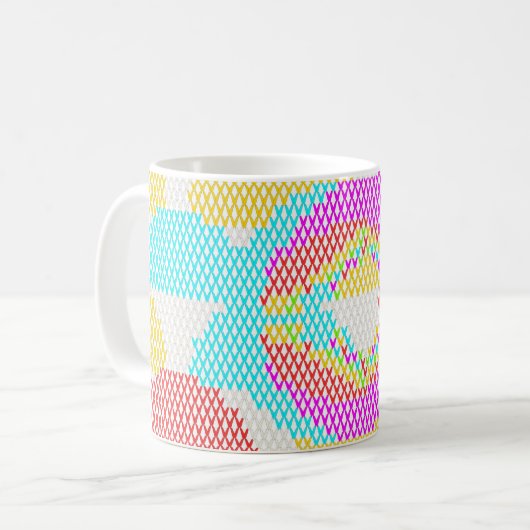 Mug Retro Art Nouveau Pattern (Devant gauche)