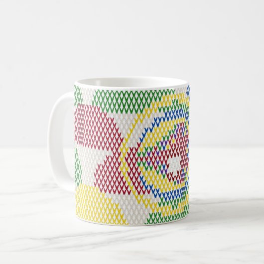 Mug Retro Art Nouveau Pattern  (Devant gauche)