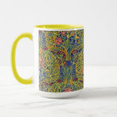Mug Retro Arts & Crafts style Birds in Trees Pattern (Gauche)