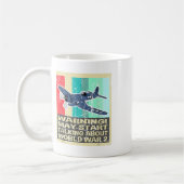 Mug Rétro Avertissement Peut Commencer À Parler De 2èm (Gauche)