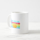Mug Retro Beach Sunset Aruba (Devant gauche)