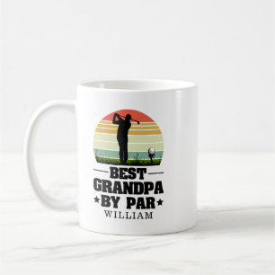 Mug Retro Best Grandpa By Par Golf   Jour des grands-p