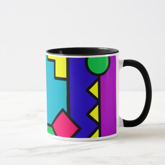 Mug Rétro bloc de la couleur 80s (Droite)