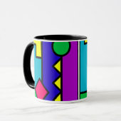 Mug Rétro bloc de la couleur 80s (Devant gauche)