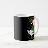 Mug Retro Boho Floral Funny Xmas Silly Goose Lover Chr (Devant droit)