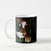 Mug Retro Boho Floral Funny Xmas Silly Goose Lover Chr (Gauche)