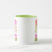 Mug Retro Boho Floral Inspirational Affirmation Citati (Centre)