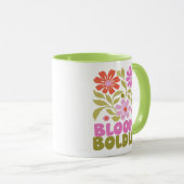 Mug Retro Boho Floral Inspirational Affirmation Citati (Devant droit)