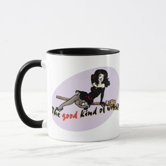 Mug Retro bon genre de sorcière (Gauche)