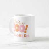 Mug Retro Boo Halloween Cool mignon moderne (Devant gauche)