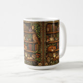 Mug Retro book lover woodland animals (Devant droit)