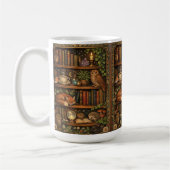 Mug Retro book lover woodland animals (Gauche)