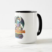 Mug Retro Boss Final Dragon & Dice | Gamer TTRPG Pixel (Devant droit)