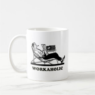 Mug Rétro bourreau de travail