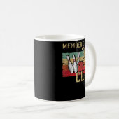 Mug Rétro Bowler Silhouette pour membre du Club 300 (Devant droit)