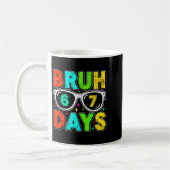 Mug Retro Bruh 67 Days School Humor Cool Boy Sungles (Gauche)