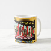 Mug Rétro Buffalo New York (Devant droit)
