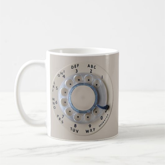 Mug Rétro cadran rotatoire de téléphone (Gauche)
