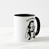Mug Retro Calico Cat les années 50 Femme Cadeau (Devant droit)