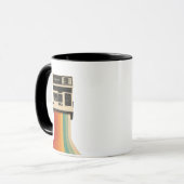 Mug Retro Camera with Rainbow Print (Devant gauche)