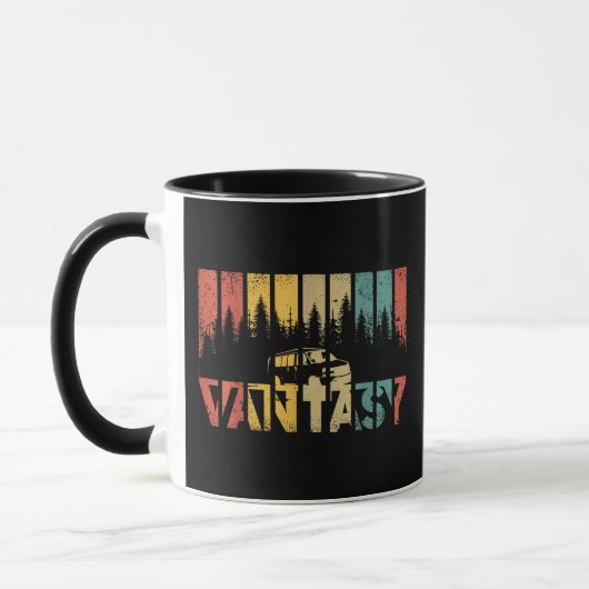 Mug Retro Camper Van Life - Vintage Vanlife (Gauche)