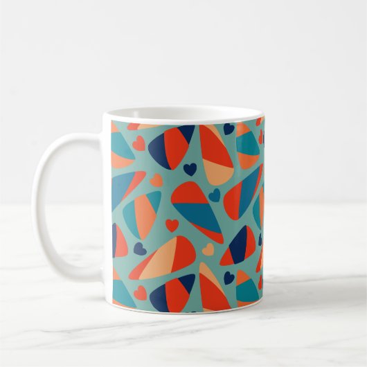 Mug Retro Candy Corn Bold Mid-Century Modern (Gauche)