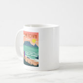 Mug Retro Cap Afrique du Sud Table Mountain Art (Devant gauche)