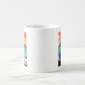 Mug Retro Cap Afrique du Sud Table Mountain Art (Centre)