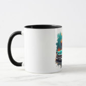 Mug Retro Car Skyline Vibes Coffee Cup (Gauche)