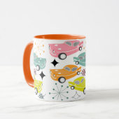 Mug Retro Cars Starburst atomique moderne milieu du si (Devant gauche)