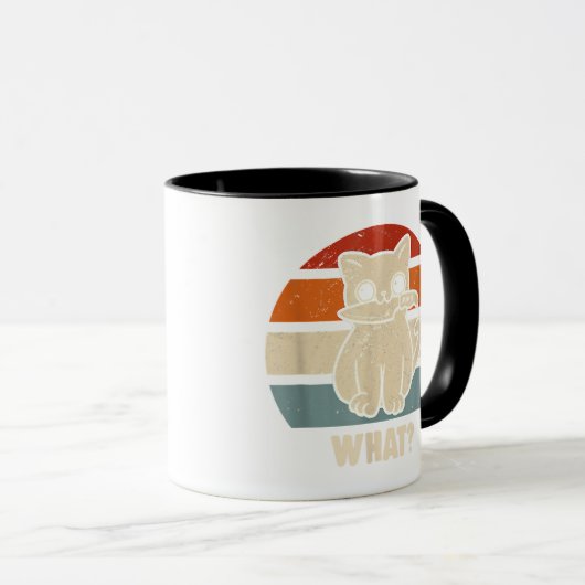 Mug Rétro Ce Chat Couteau Meow Kitty Funny Chats Maman (Devant droit)