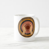 Mug Retro Ceramic Artist Gift Pottery (Devant droit)