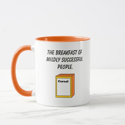 Mug Retro Cereal Box Cartoon, Funny Pop Art Breakfast (Gauche)