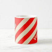 Mug Rétro Cerise Trois Bandes avec Nom (Centre)