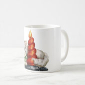 Mug Rétro chat de Noël (Devant droit)