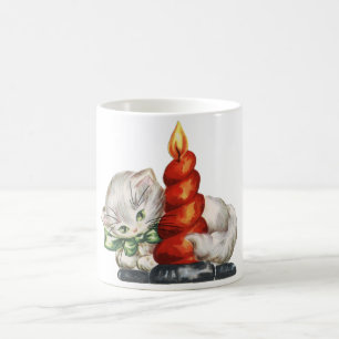 Mug Rétro chat de Noël