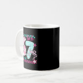 Mug Retro Checkered Valentine Six Seven Meme 67 Viral  (Devant gauche)