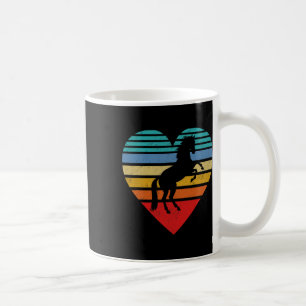 Mug Retro Cheval Coeur Amour animal