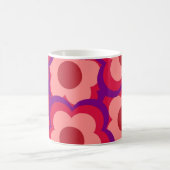 Mug Retro Chic Bold Rouge violet floral Funky Y2K (Centre)