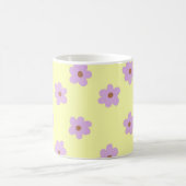 Mug Retro Chic Purple Jaune Floral Funky Y2K (Centre)
