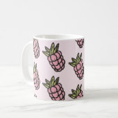 Mug Retro Chic rose ananas Funky Y2K Fruit Design (Devant gauche)