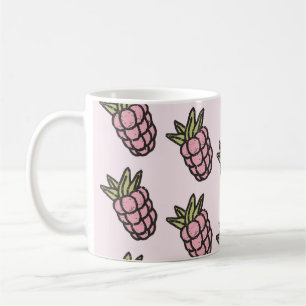 Mug Retro Chic rose ananas Funky Y2K Fruit Design