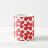 Mug Retro Chic Rouge Floral Gras Fleur Y2K (Centre)
