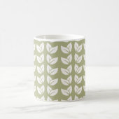 Mug Retro Chic Sage Vert Feuilles Élégant Y2K (Centre)
